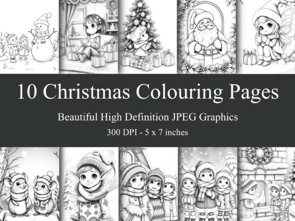 10 Christmas Colouring Pages