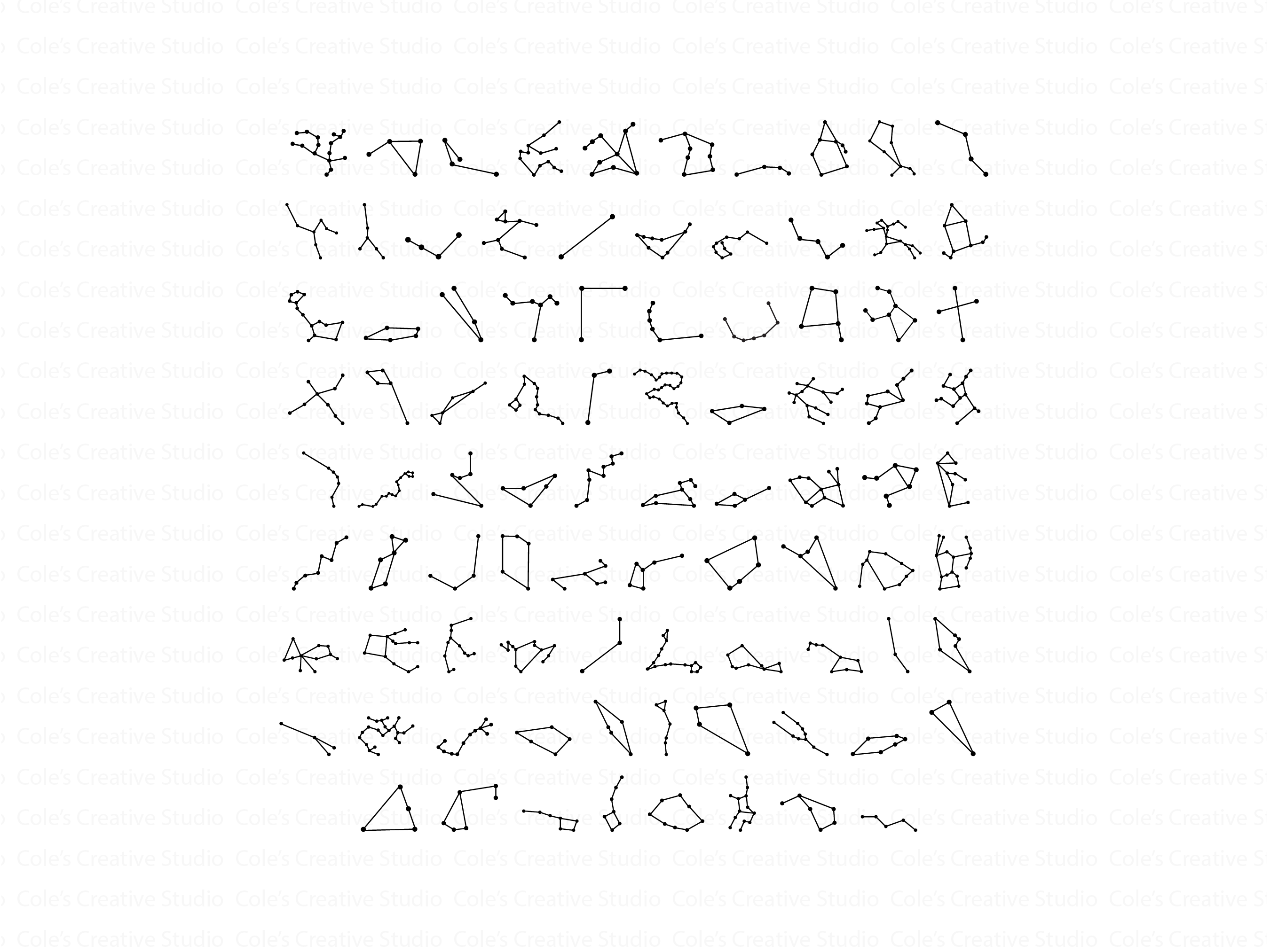 88 Constellations Svg Bundle