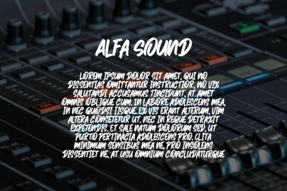 Alfa Sound Font - Preview 1