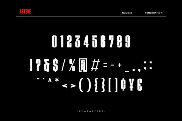 Astone Font - Preview 2