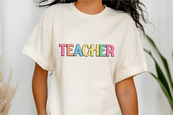 Chunky Student Font PNG with transparent background - Preview 4
