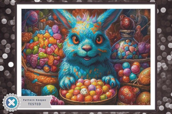 Cross Stitch Pattern PDF Creepy Easter