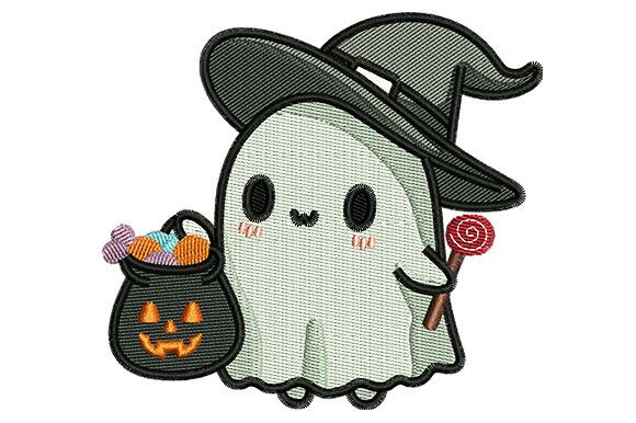 Cute Halloween Ghost · Creative Fabrica