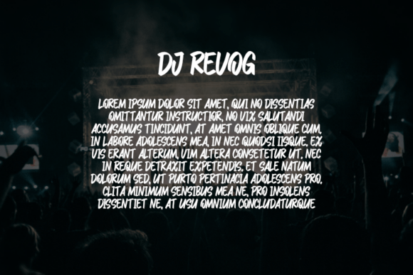 Dj Revog Font PNG with transparent background - Preview 1