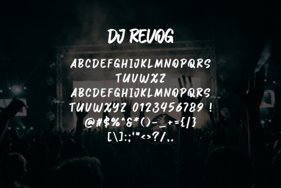 Dj Revog Font PNG with transparent background - Preview 2