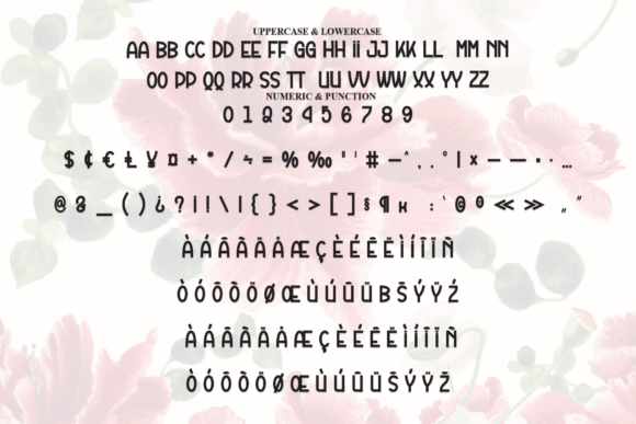 Flower Vintage Font - Preview 6