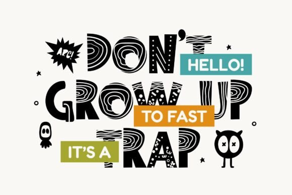Happy Zone Font PNG with transparent background - Preview 2
