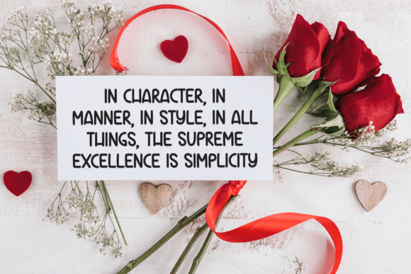 Heart Flower Font - Preview 4