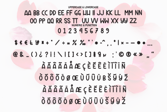 Heart Flower Font - Preview 6