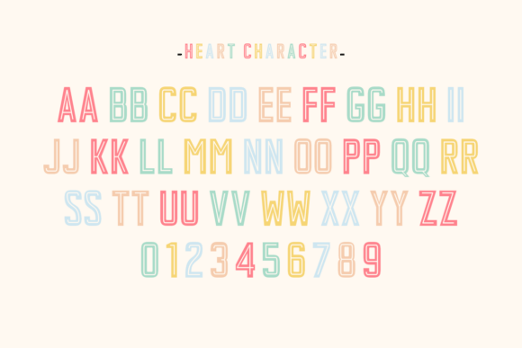 Heart Font - Preview 1