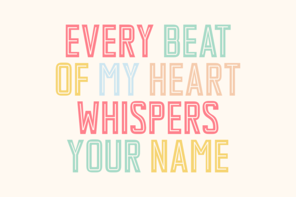 Heart Font - Preview 2