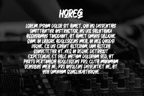 Horeg Font PNG with transparent background - Preview 1