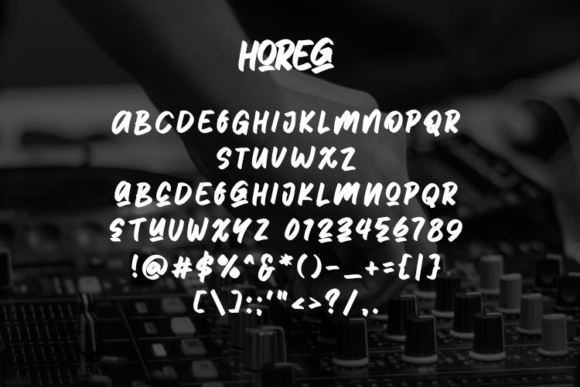 Horeg Font PNG with transparent background - Preview 2