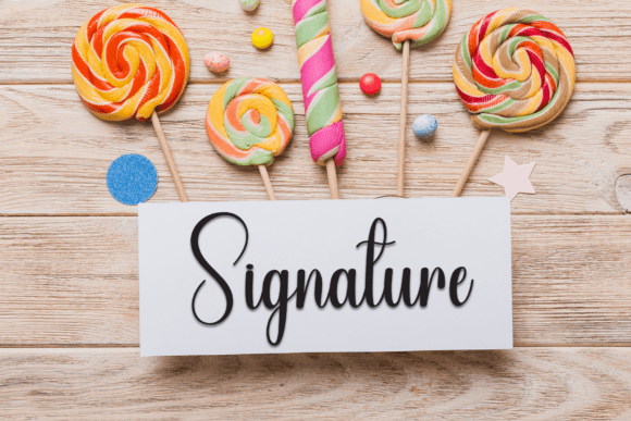 Kids Graceful Font PNG with transparent background - Preview 4