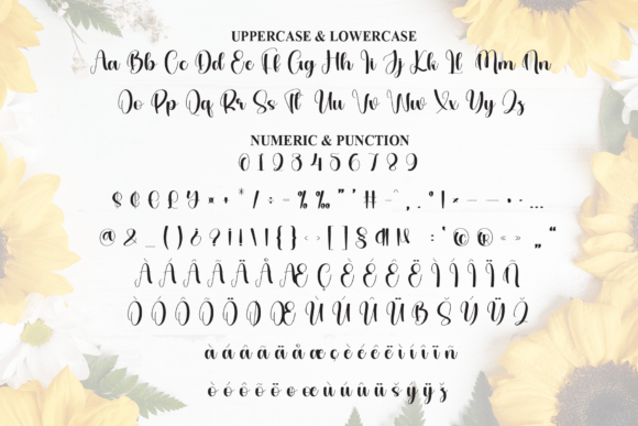 Monday Sunflower Font PNG with transparent background - Preview 6