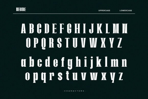 Negire Font PNG with transparent background - Preview 1