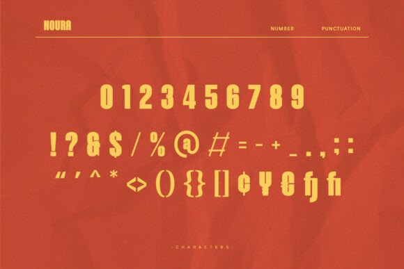 Noura Font PNG with transparent background - Preview 2