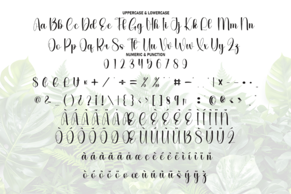 Plants Font PNG with transparent background - Preview 6