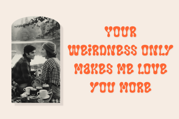 Retro Forever Font PNG with transparent background - Preview 1