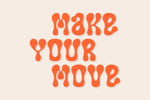 Retro Forever Font PNG with transparent background - Preview 2