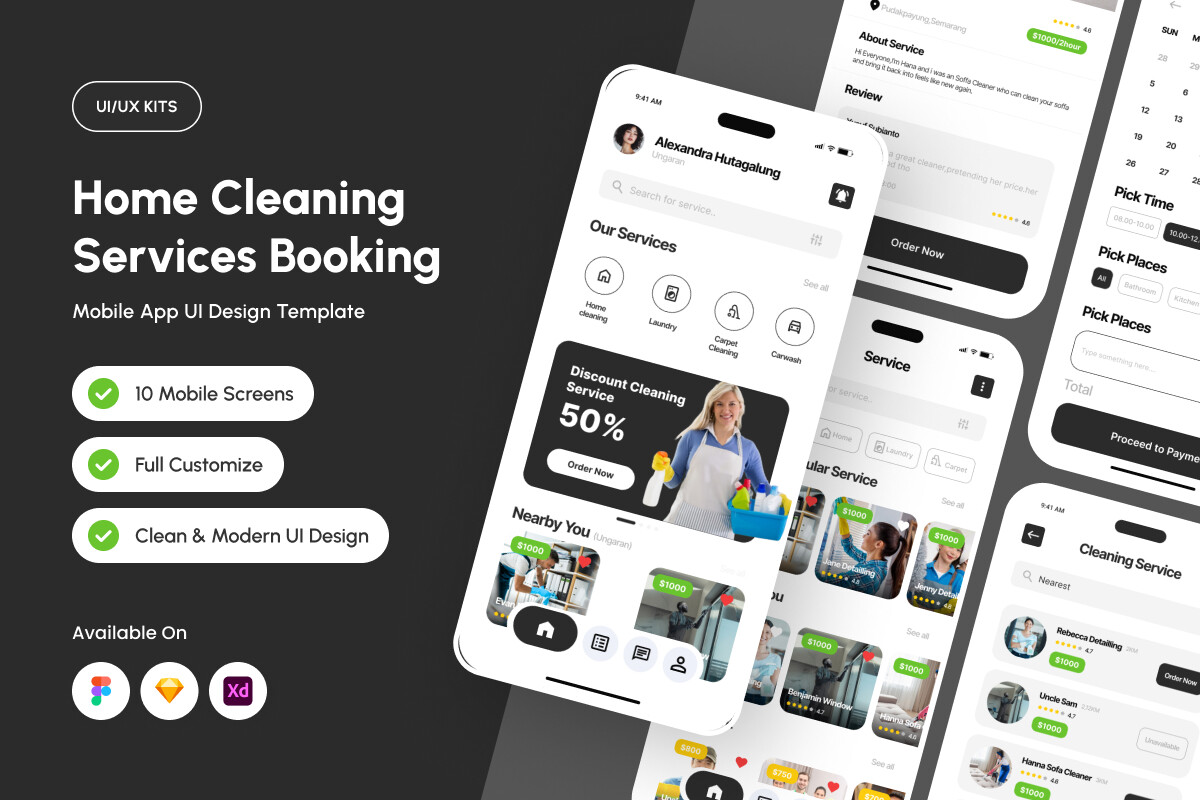 Reviro - Home Clean UI Design Template Graphic by Productype · Creative ...