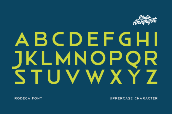 Rodeca Font PNG with transparent background - Preview 1