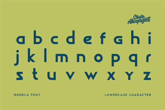 Rodeca Font PNG with transparent background - Preview 2