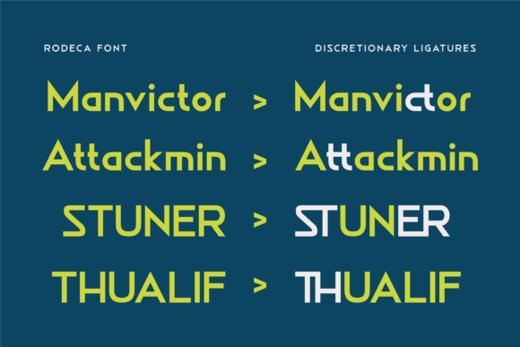 Rodeca Font PNG with transparent background - Preview 5