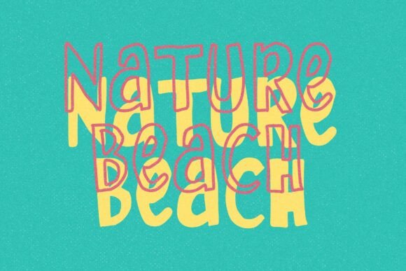 Salty Coast Font PNG with transparent background - Preview 1