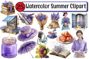 Watercolor Summer Clipart Graphic by Design Market · Creative Fabrica