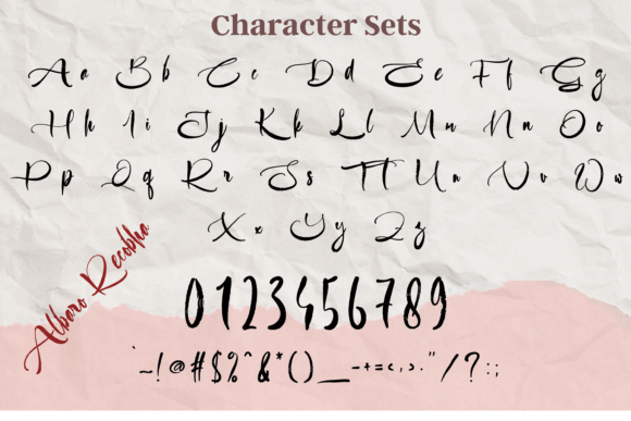 Alfaro Recobha Font PNG with transparent background - Preview 6