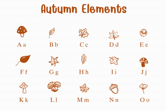 Autumn Elements Font - Preview 1