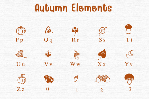 Autumn Elements Font - Preview 2