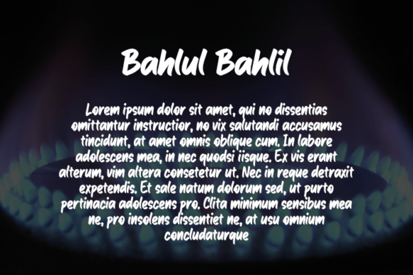 Bahlul Bahlil Font - Preview 1