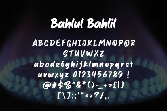 Bahlul Bahlil Font - Preview 2