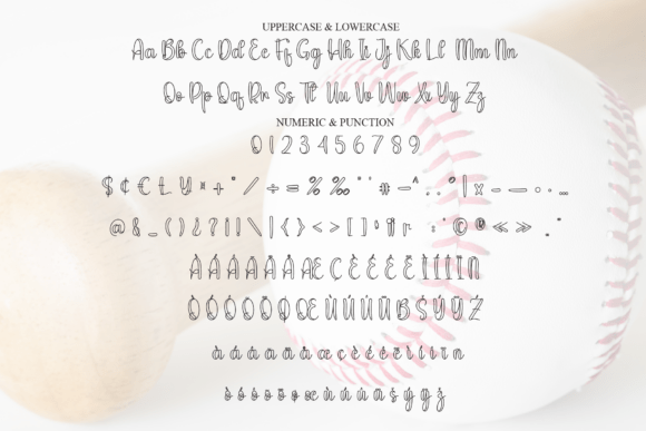 Baseball Font - Preview 6
