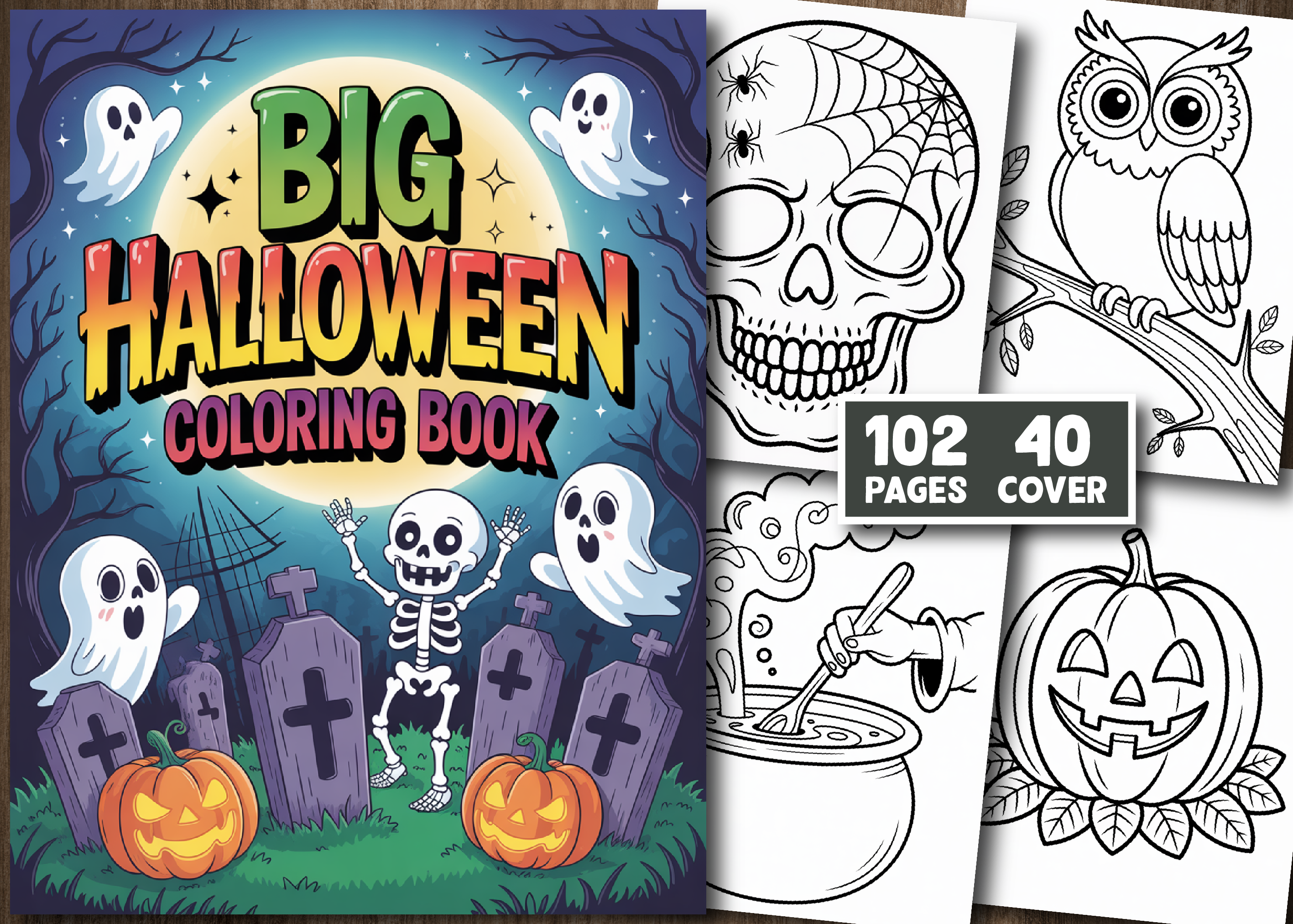 Big Halloween Coloring Book