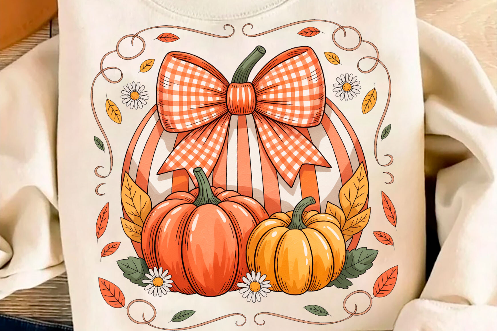 Brushstroke Fall Floral Pumpkin Png Graphic by Design December ...