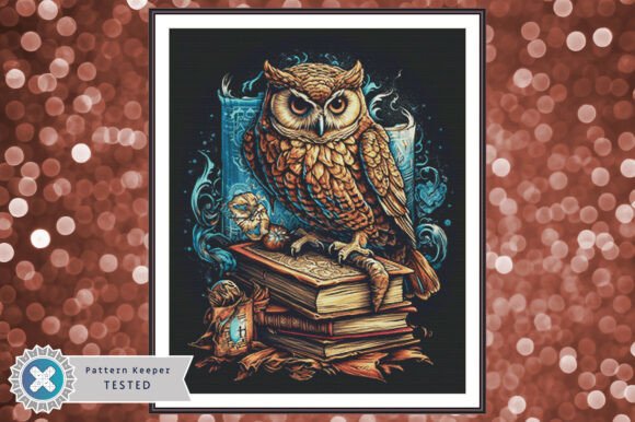 Cross Stitch Chart PDF Books Owl