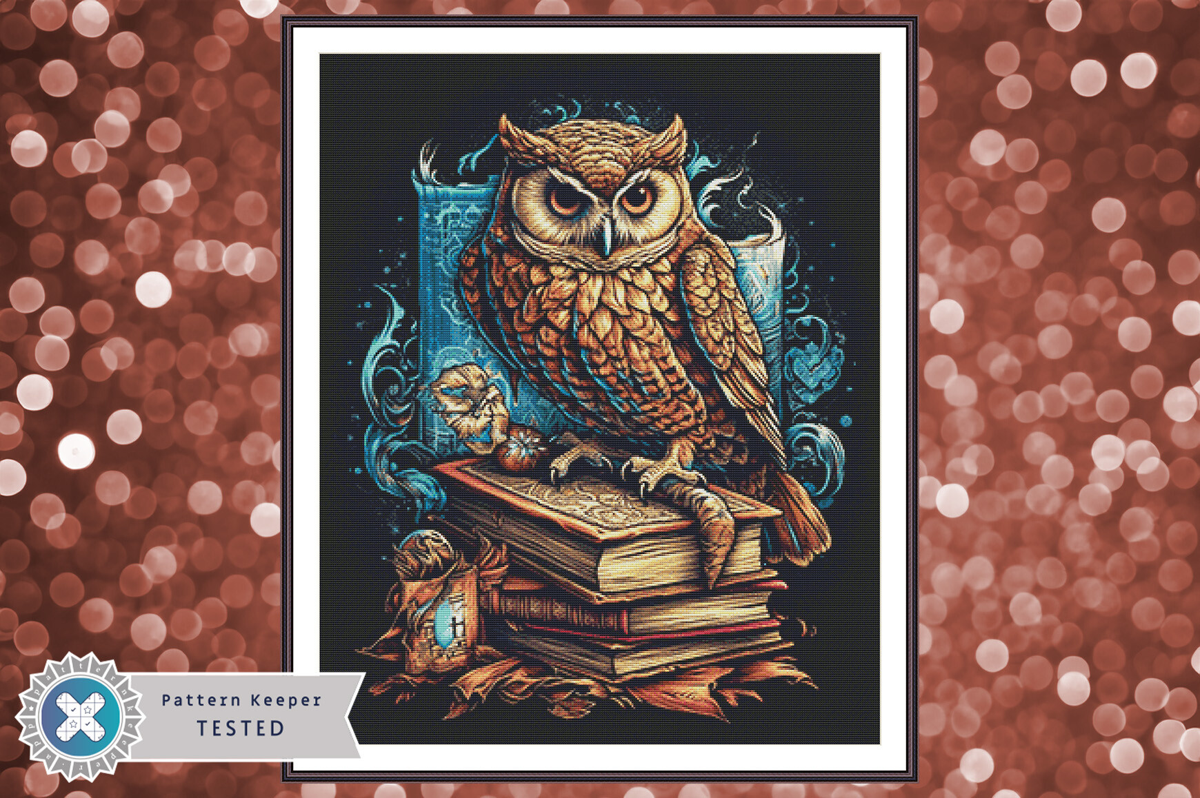 Cross Stitch Chart PDF Books Owl