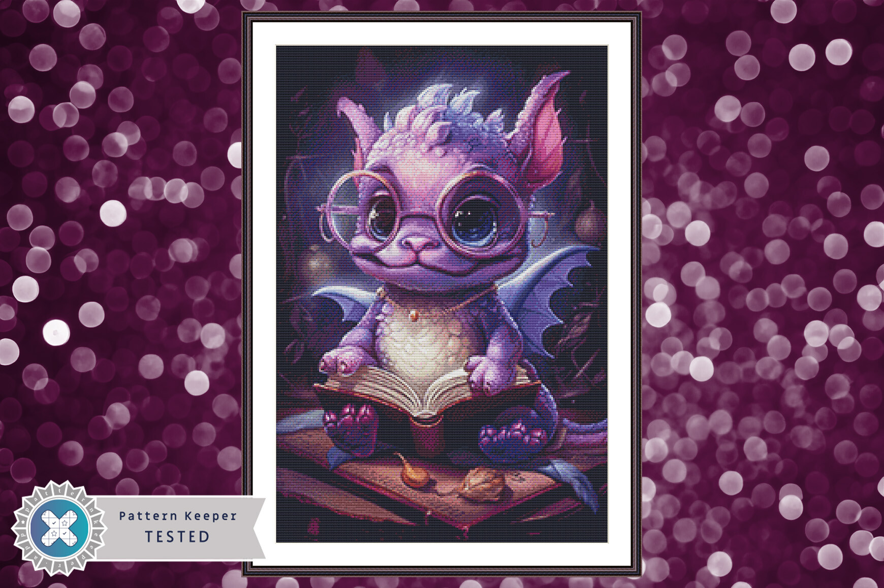 Cross Stitch Chart PDF Reading Dragon