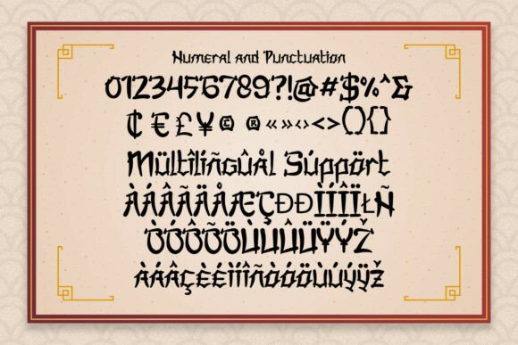 Fangmei Regular Font PNG with transparent background - Preview 4
