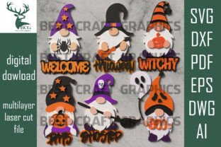 Halloween Gnomes SVG Bundle Set · Creative Fabrica
