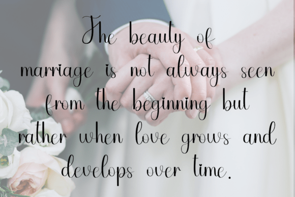 Happy Wedding Font - Preview 3