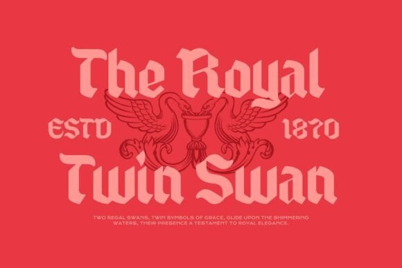 Heraldic Shadows Font PNG with transparent background - Preview 2