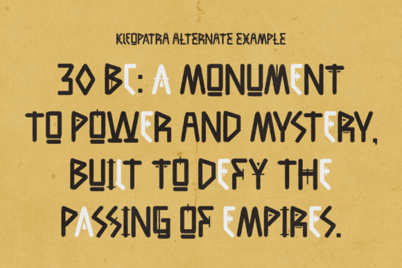 Kleopatra Regular Font PNG with transparent background - Preview 4