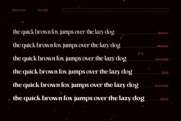 Mozes Regular Font PNG with transparent background - Preview 3