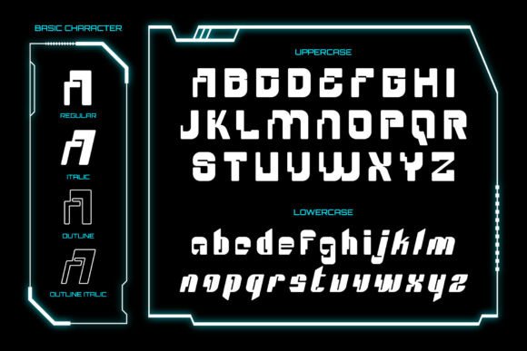 Phantomnovax Regular Font PNG with transparent background - Preview 2