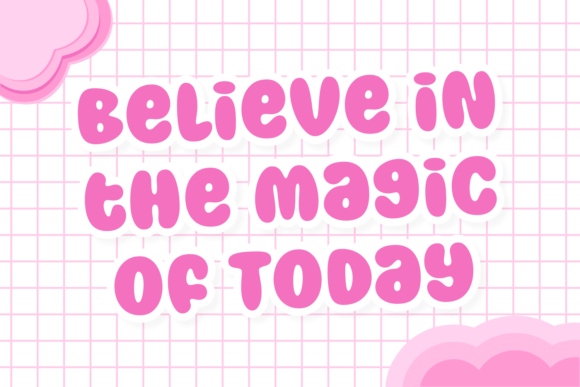 Playing Bubbles Font PNG with transparent background - Preview 1