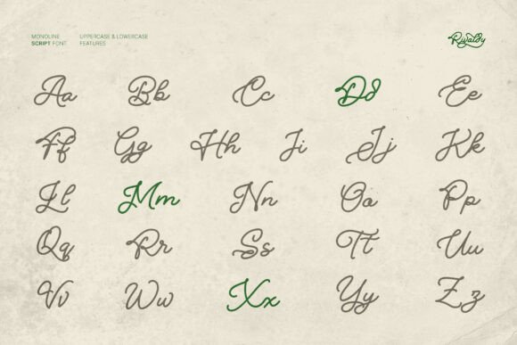 Rivaldy Monoline Script Pro Font PNG with transparent background - Preview 5